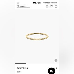 Mejuri Gold Twist Ring